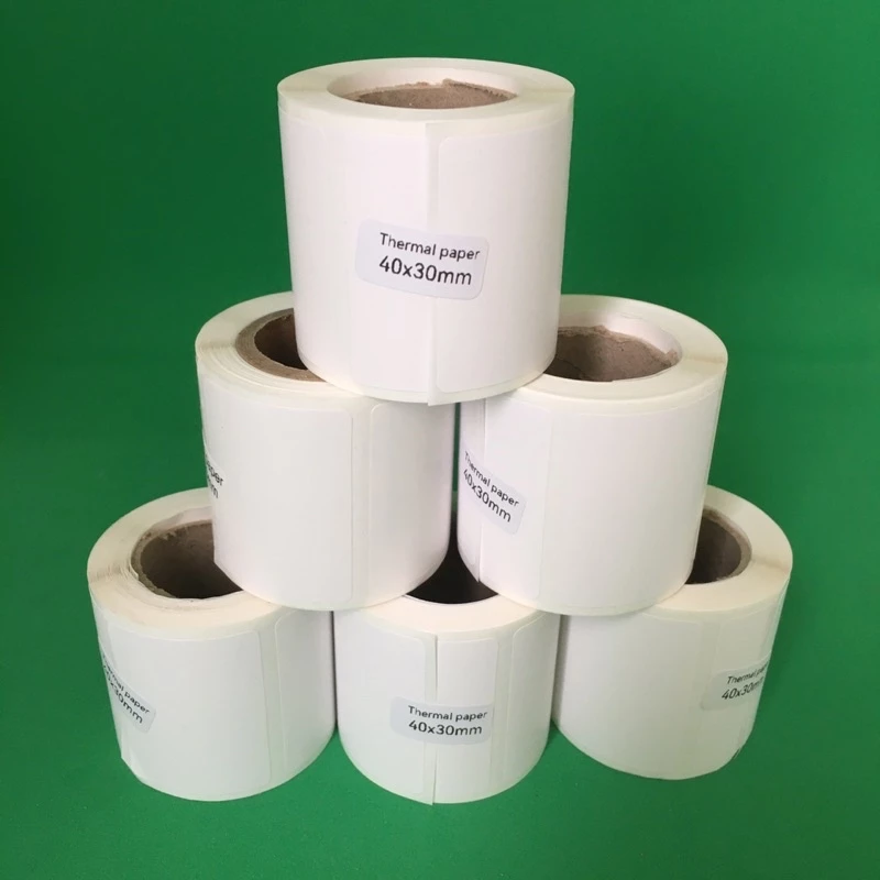 HHS Giấy in tem nhãn decal cho máy DP23 - Detonger - Clabel - Phomemo - Giấy in nhiệt 20x10 30x20 40x30 50x50 bóc dán